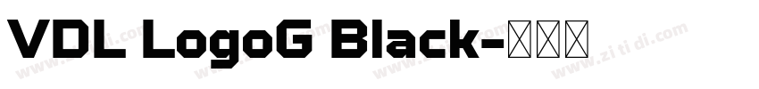 VDL LogoG Black字体转换 VDL LogoG Black字体转换